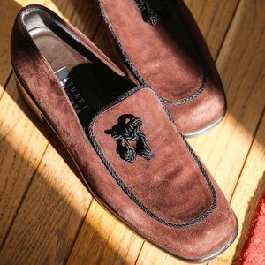 Vintage Brown Suede Stuart Weitzman Loafer